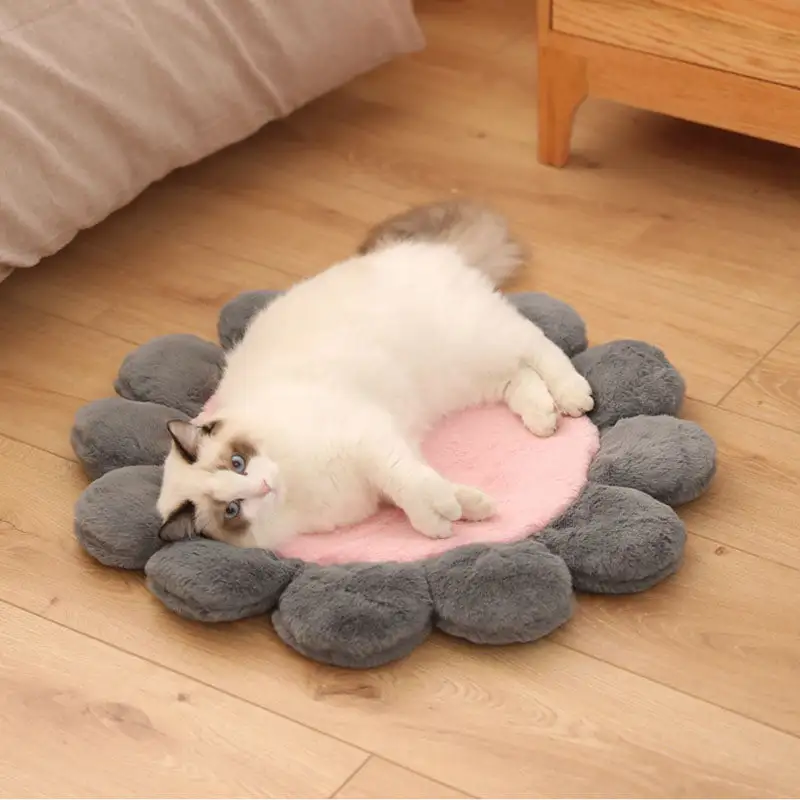 Colourful Sunflower Shape Human Pet Mat Dog Bed