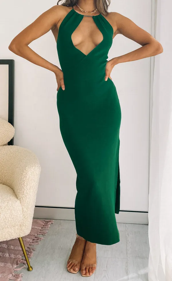 Emerald Midi Dress