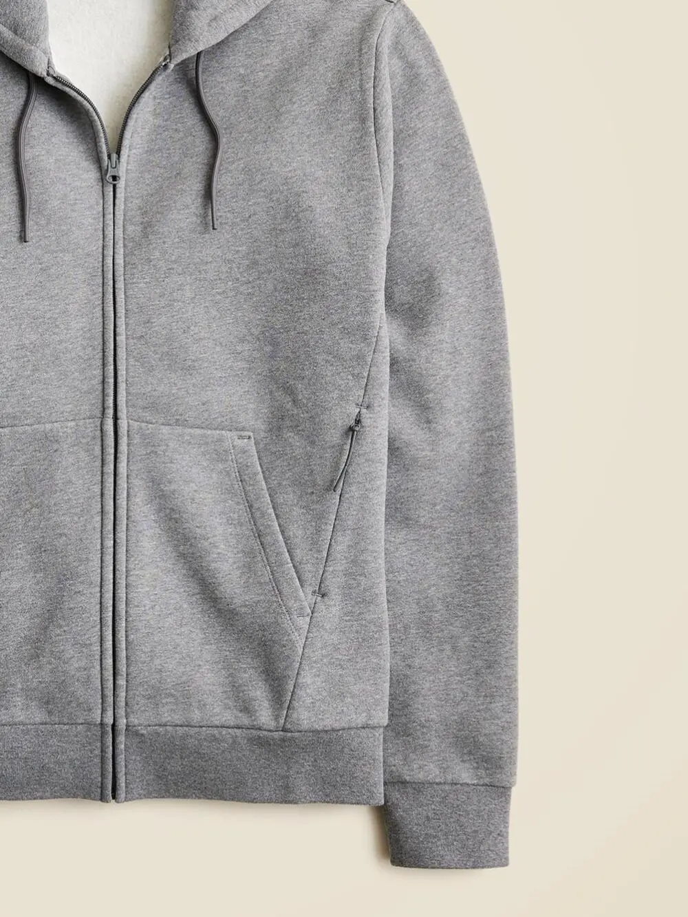 Gray Full Zip Hooded Pullover