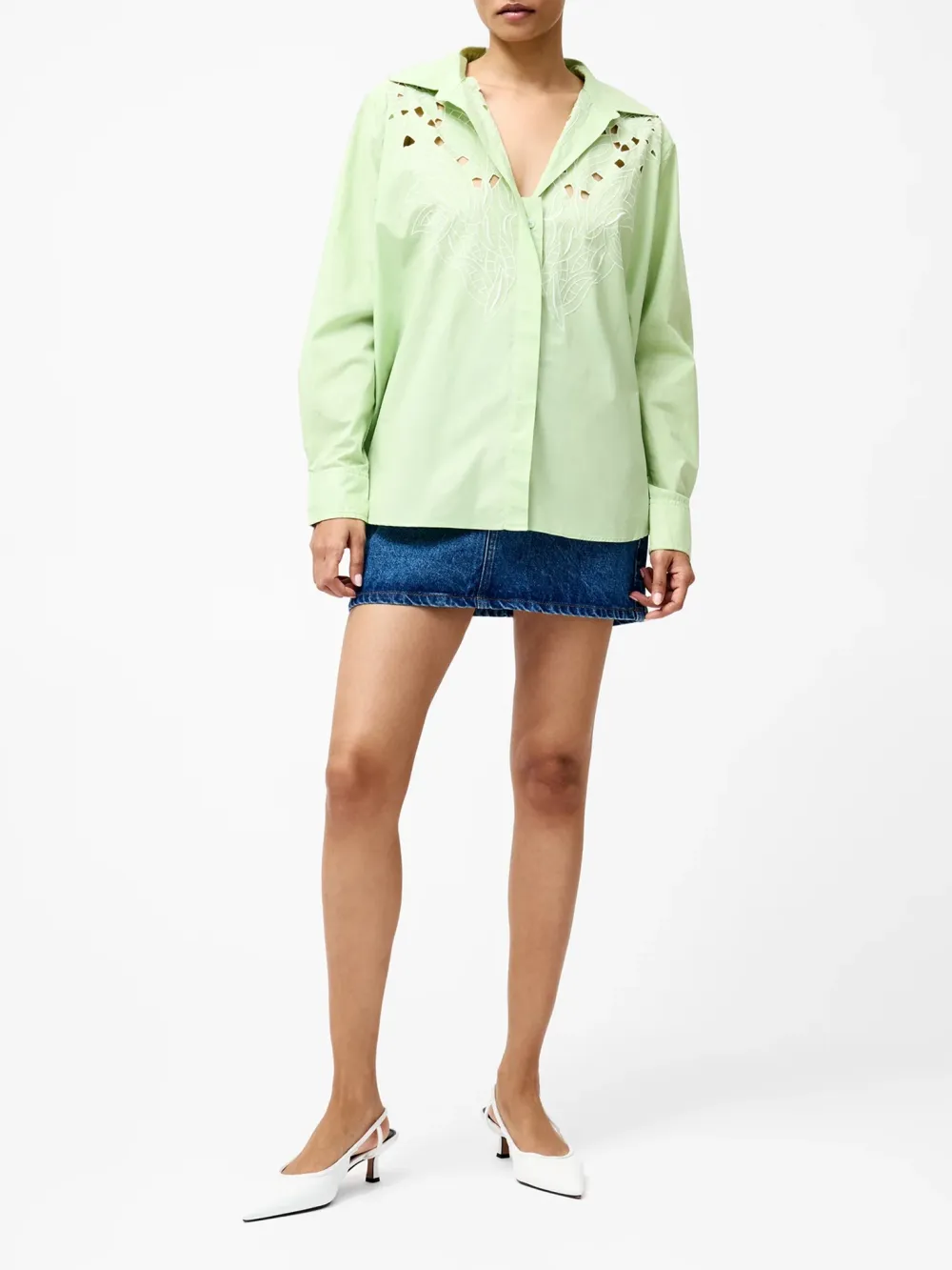 Fresh And Elegant Hollow Shirt