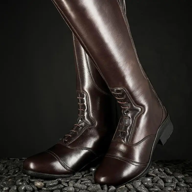 Classic Leather Tall Riding Boots