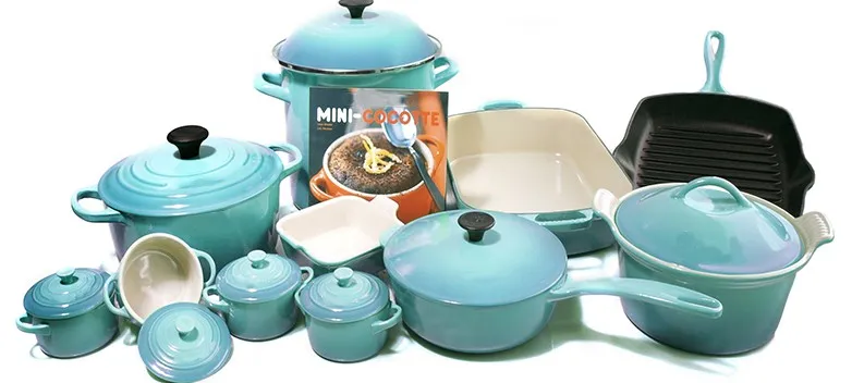 Mixed 20 PCs Cast Iron Cookware Set