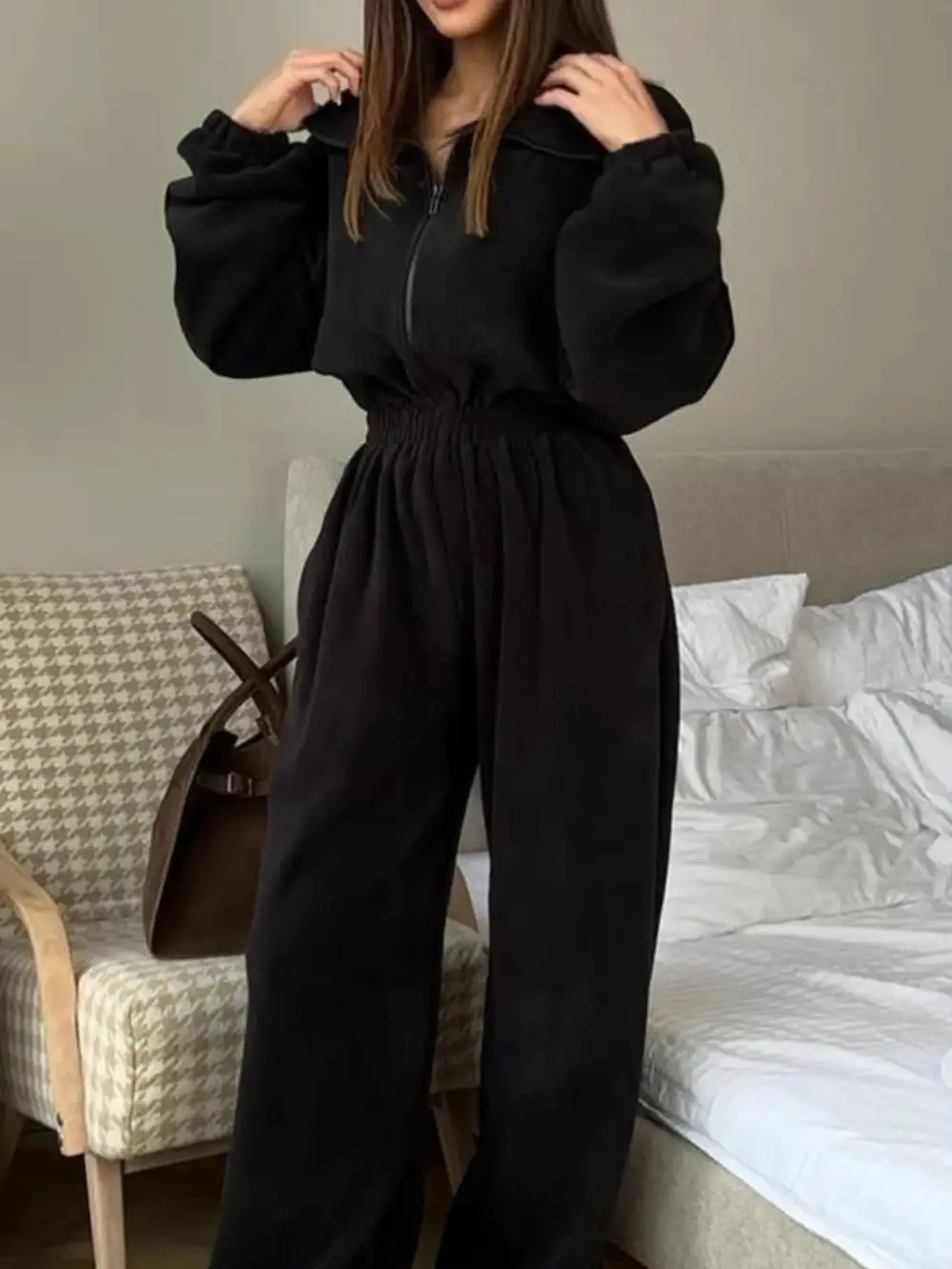 Everyday Zip Front Jumpsuit