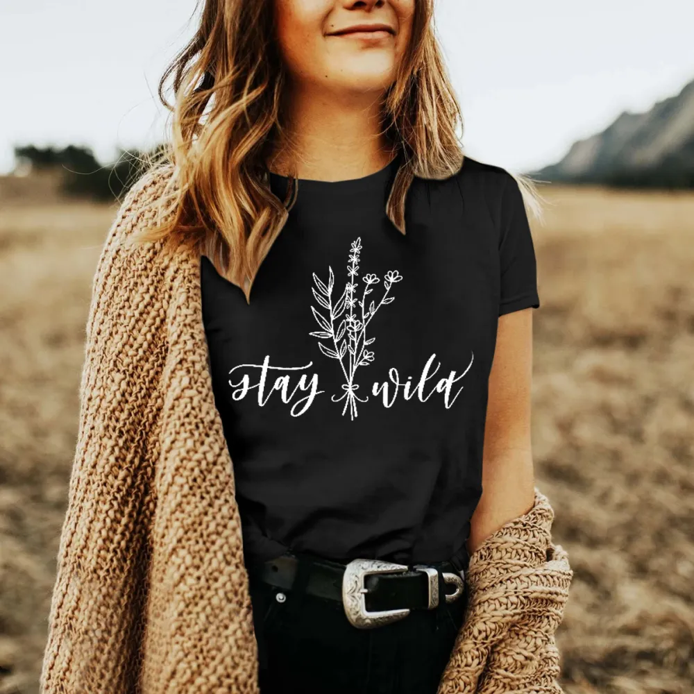 Stay Wild Flower T-shirt