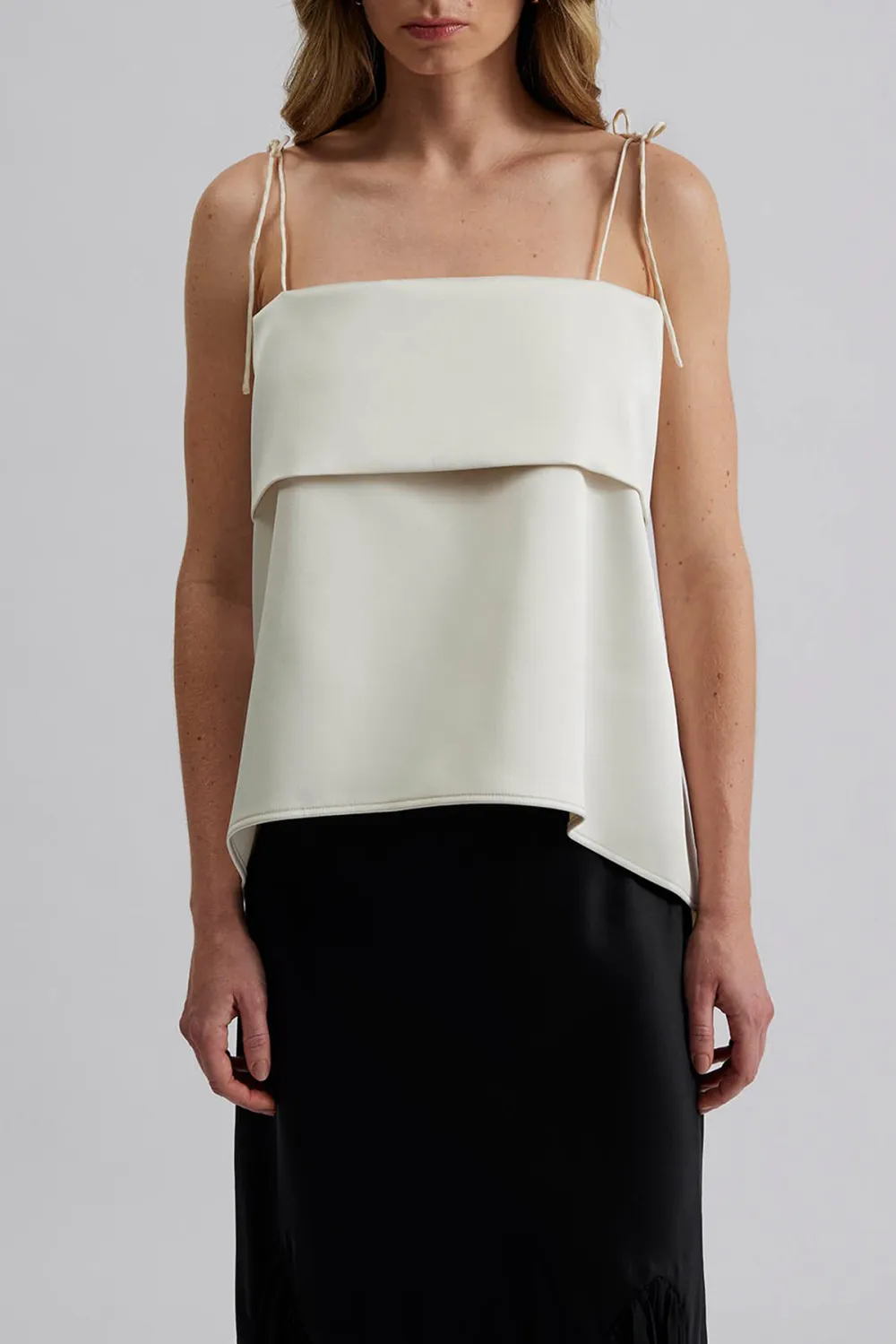 METTE TOP-Open back strappy top
