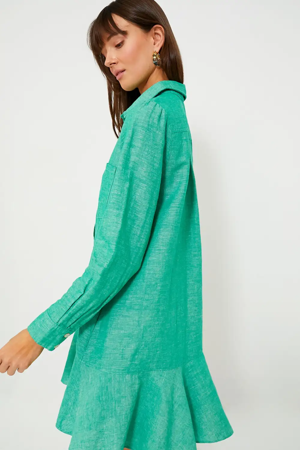 Sea Green Callahan Shirt Dress