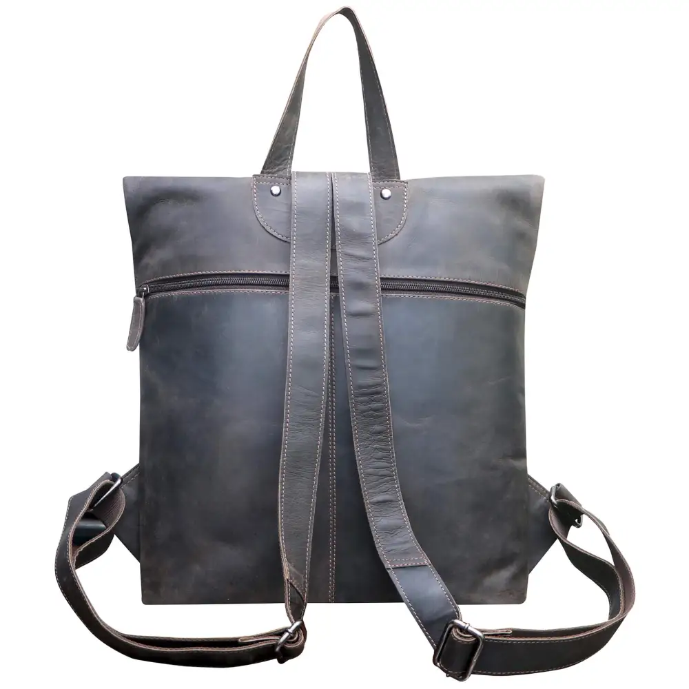 Large Laptop Leather Backpack