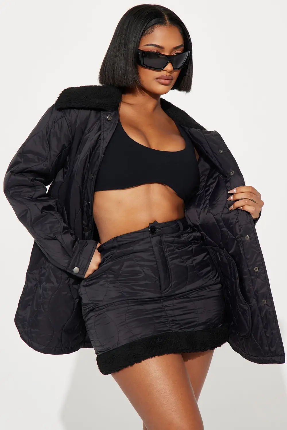 Dancing Queen Skirt Set - Black
