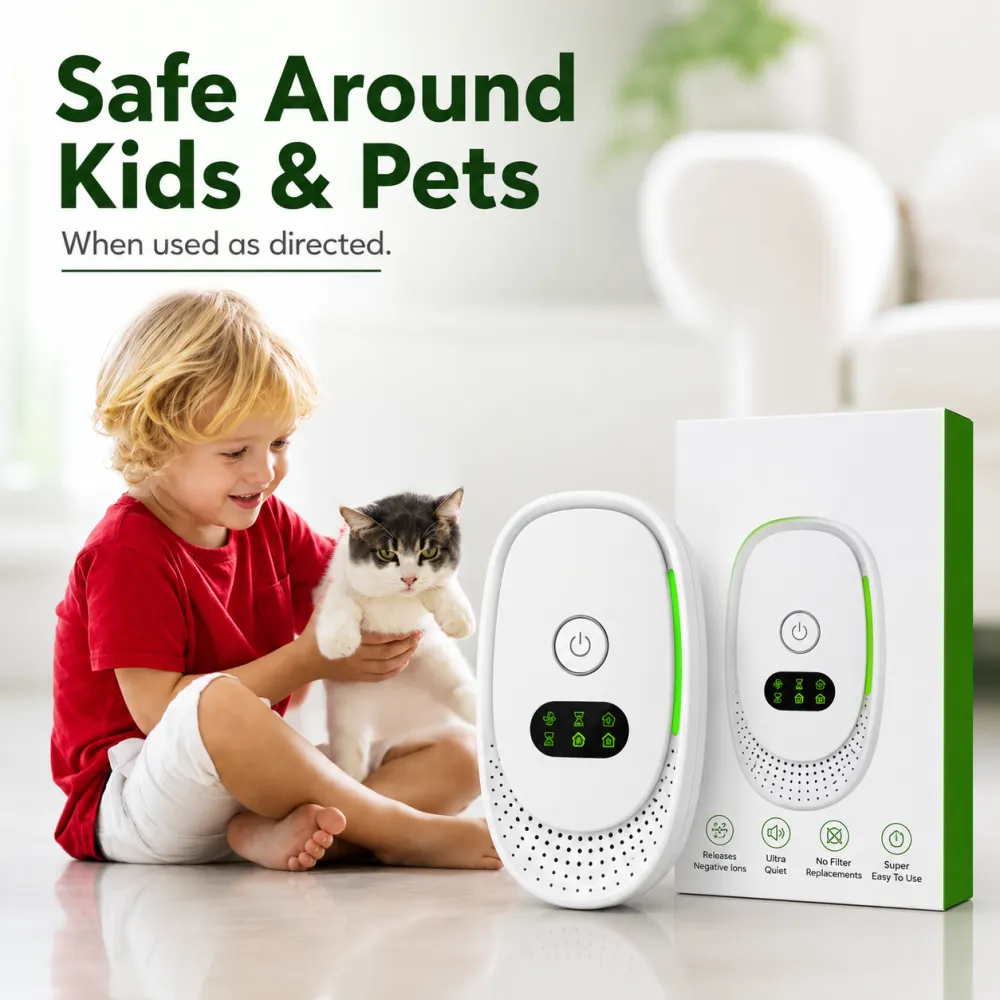 Hospital Grade Plug-In Air Ionizer For Fresher, Cleaner-Feeling Indoor Air