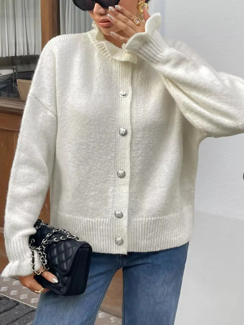Everyday Button Down Long Sleeve Cardigan