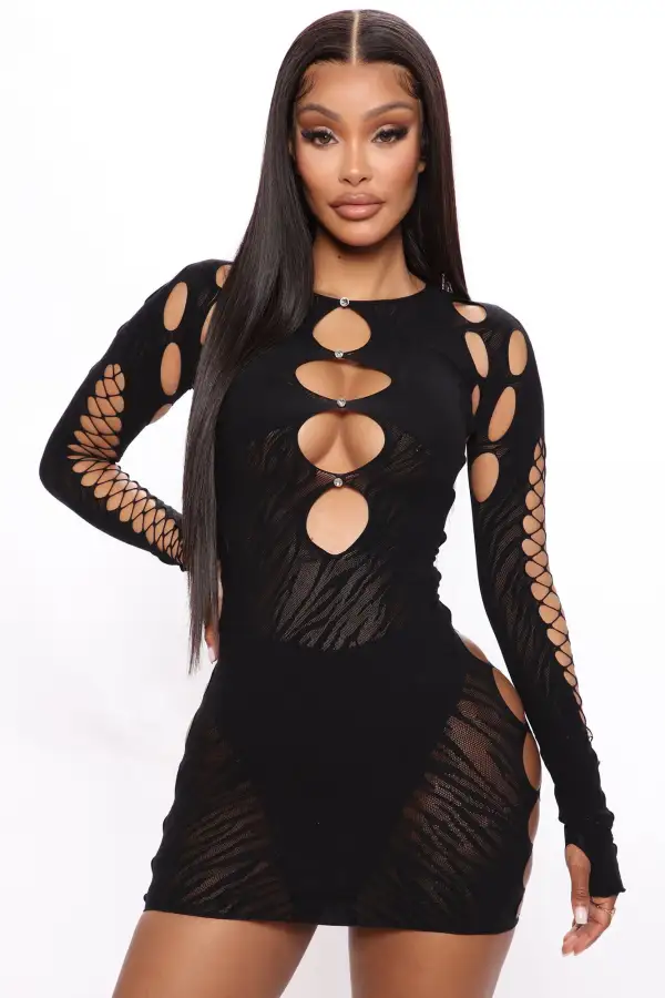 So Seamless Mini Dress - Black
