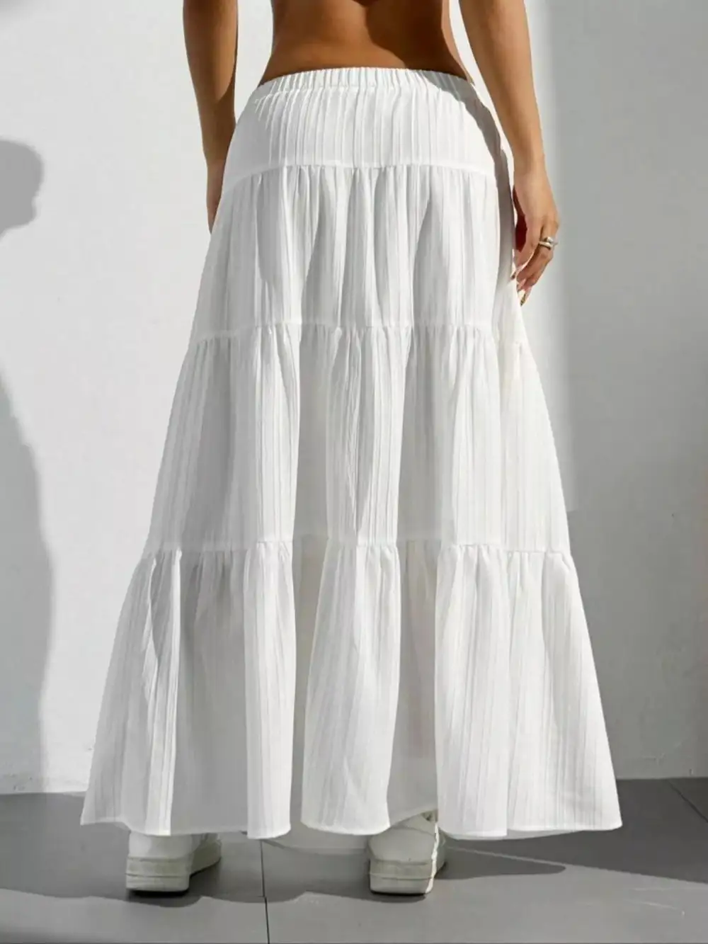 Tiered Flowy Maxi Skirt
