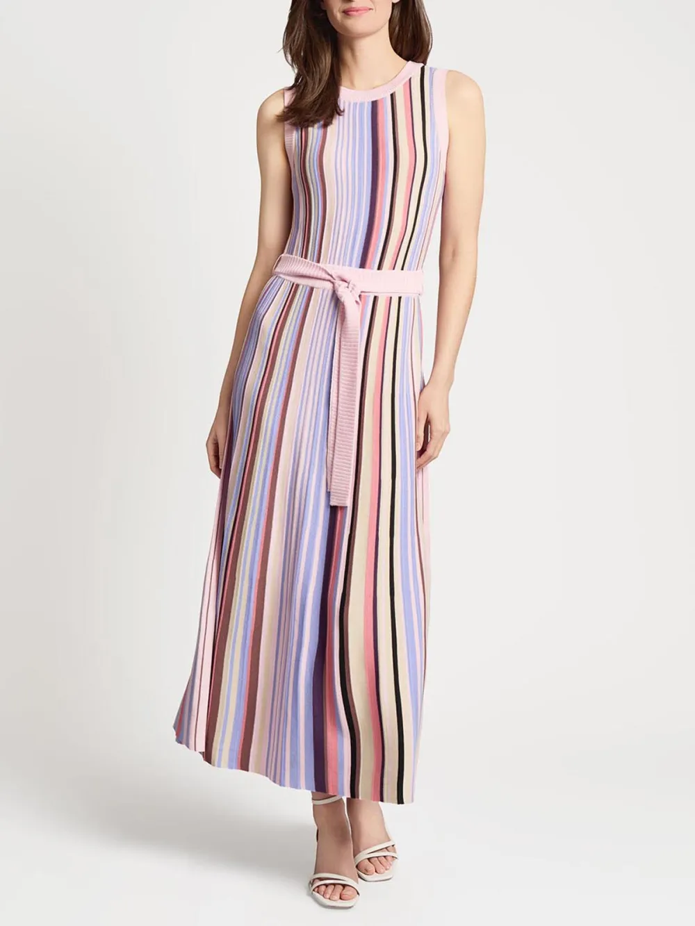 Striped Round Neck Dress