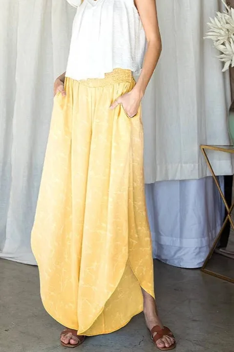 Woven Roomy Bucket Casual Pants