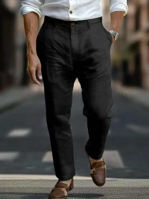 Modern Linen Blend Pants