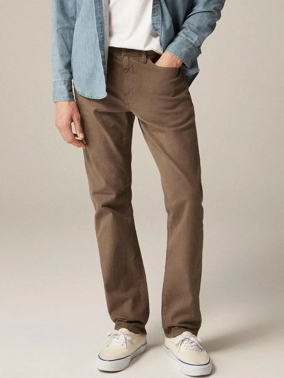 Brown Straight Leg Men's Jeans