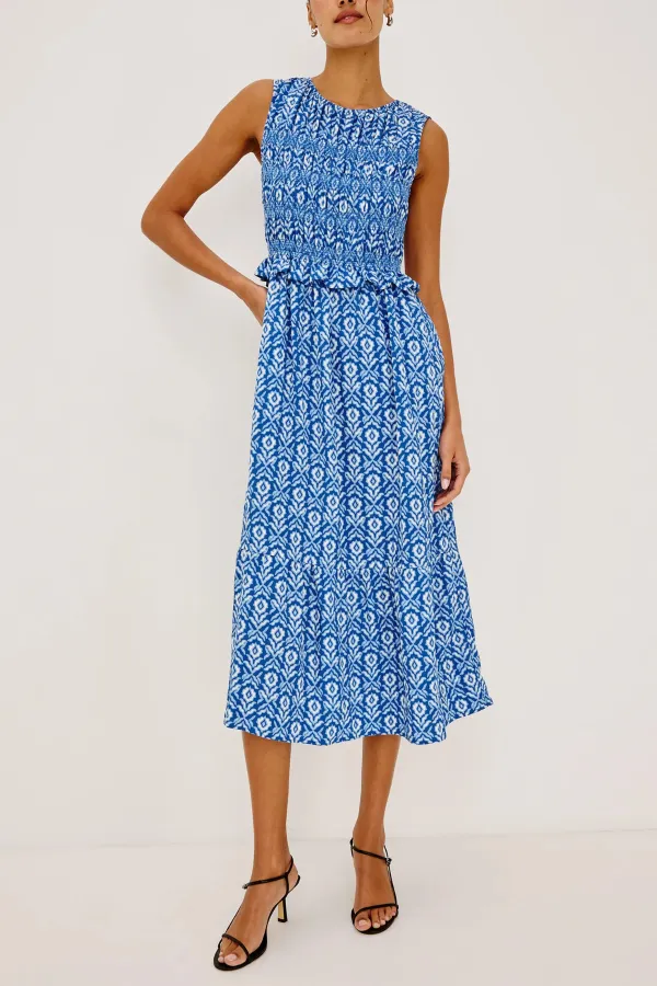Tiered Smocked Midi Dress