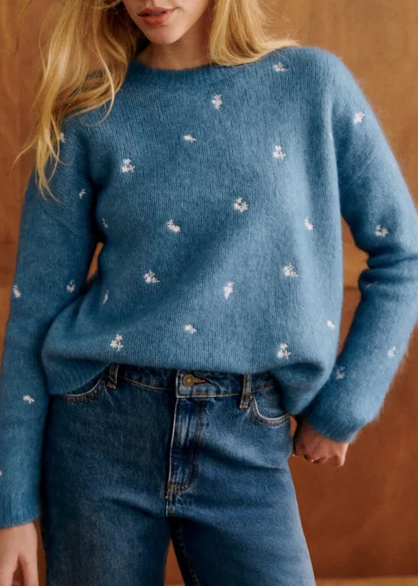 Loose Crew Neck Merino Wool Pullover