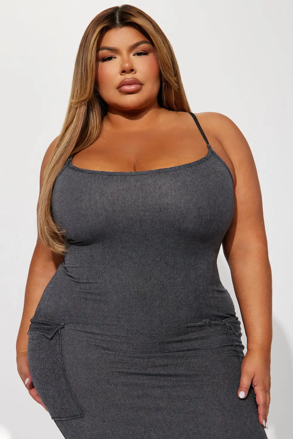 Sabrina Mineral Wash Maxi Dress - Black
