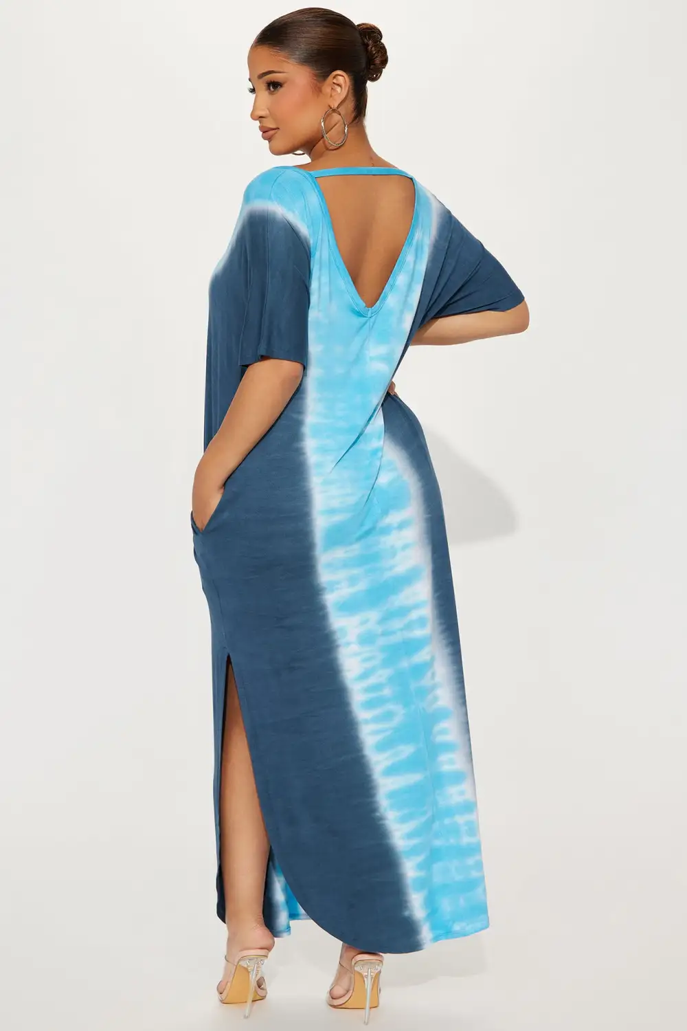 Halsey Tie-Dye Maxi Dress - Blue