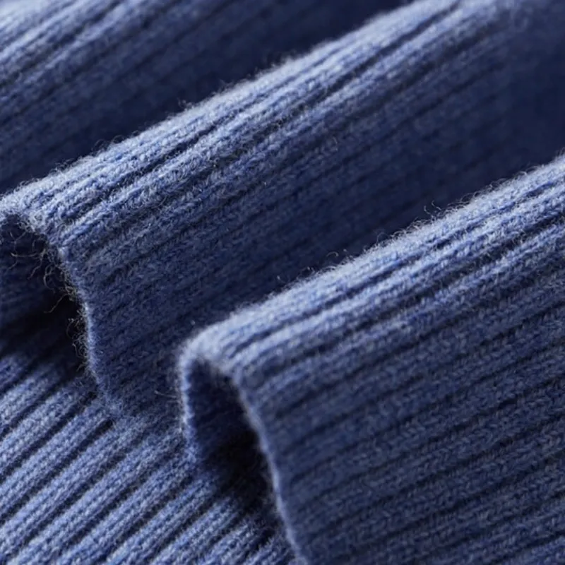 Wool Blend Long Sleeve Polo