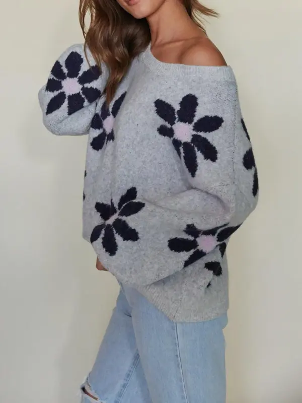 Floral Sweater