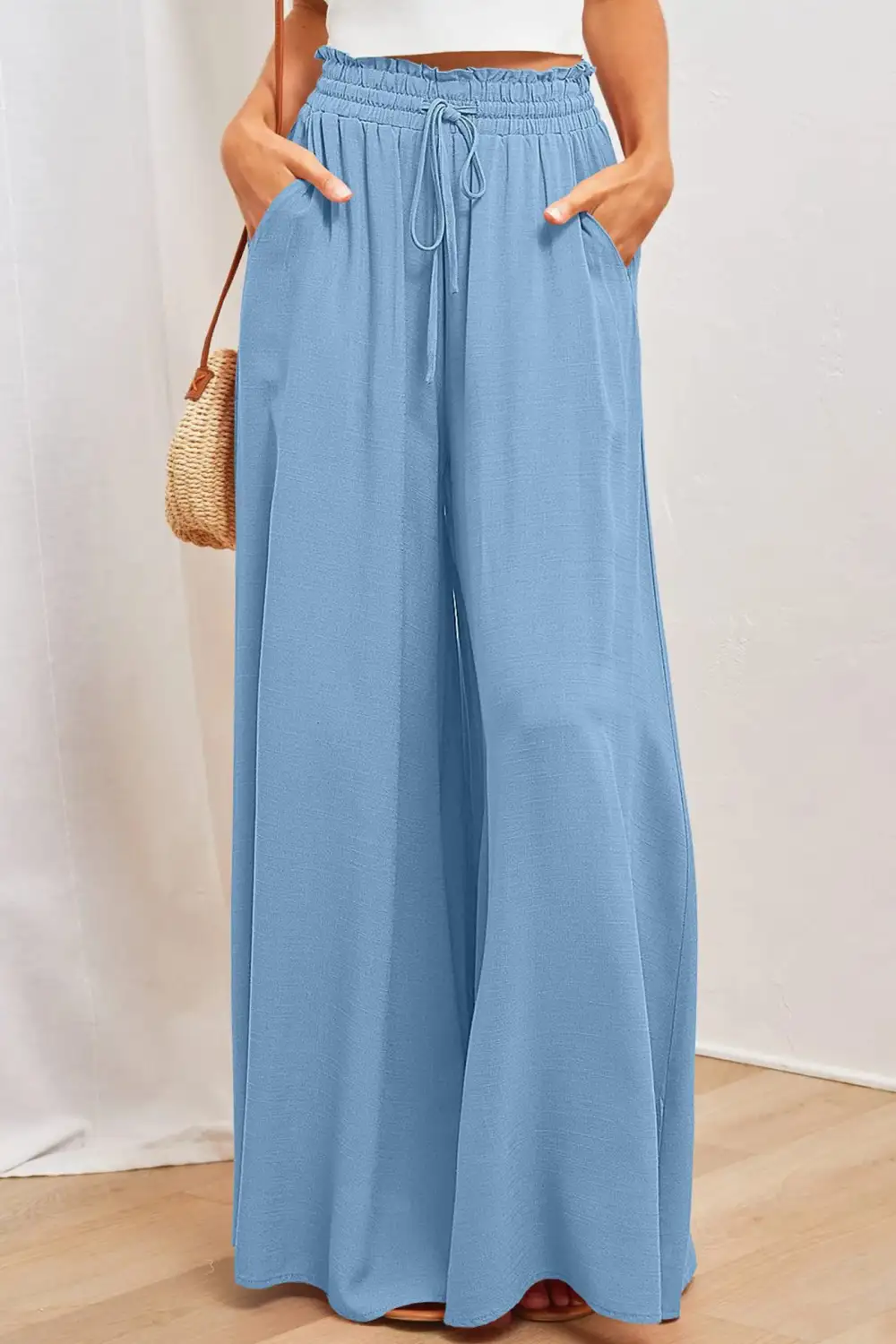 Easy Waist Wide Leg Pants