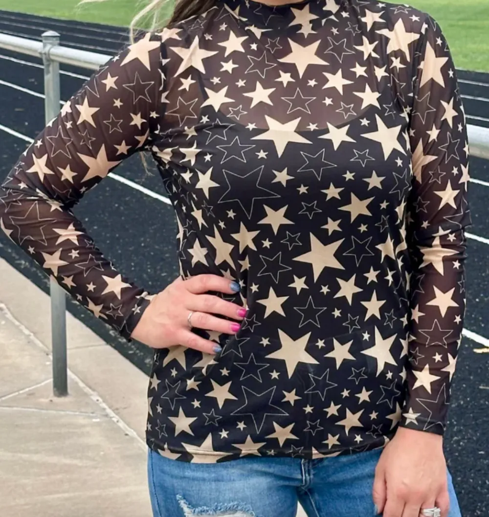Street Graphic Mesh Top