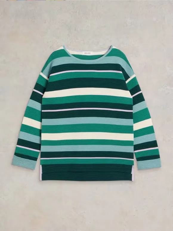 Crew Neck Striped Jumper