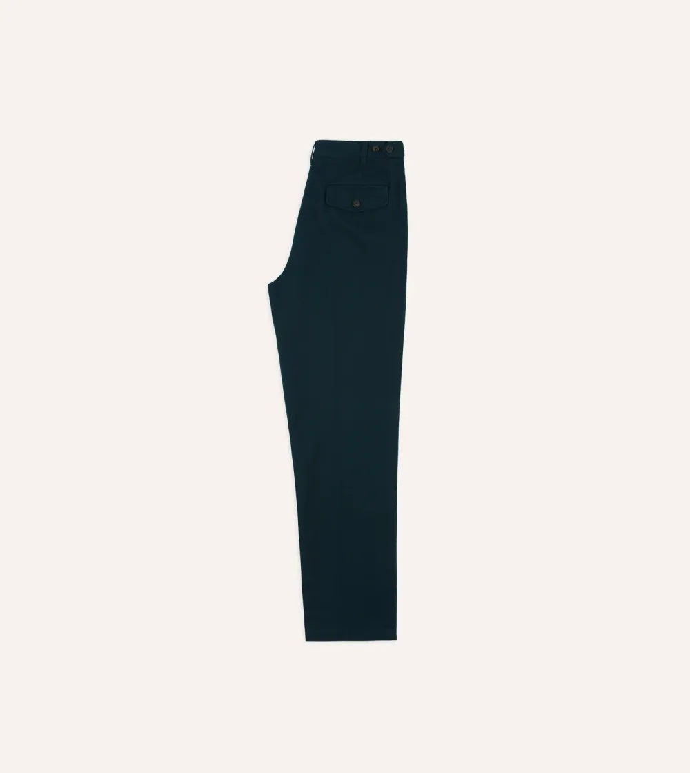 Daily Navy Vintage Wash Cotton Games Trousers Casual Style