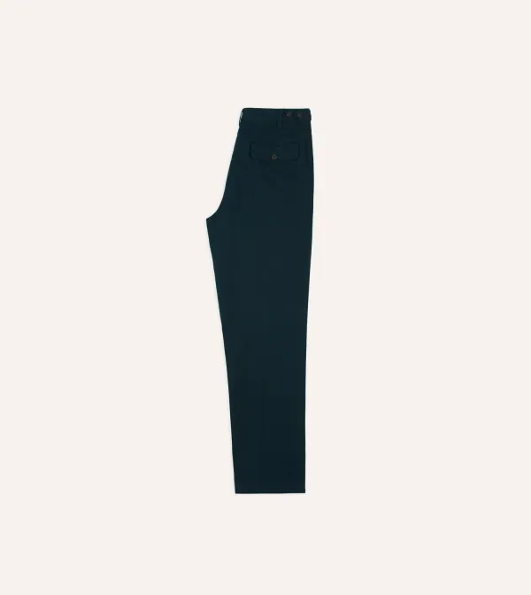 Daily Navy Vintage Wash Cotton Games Trousers Casual Style