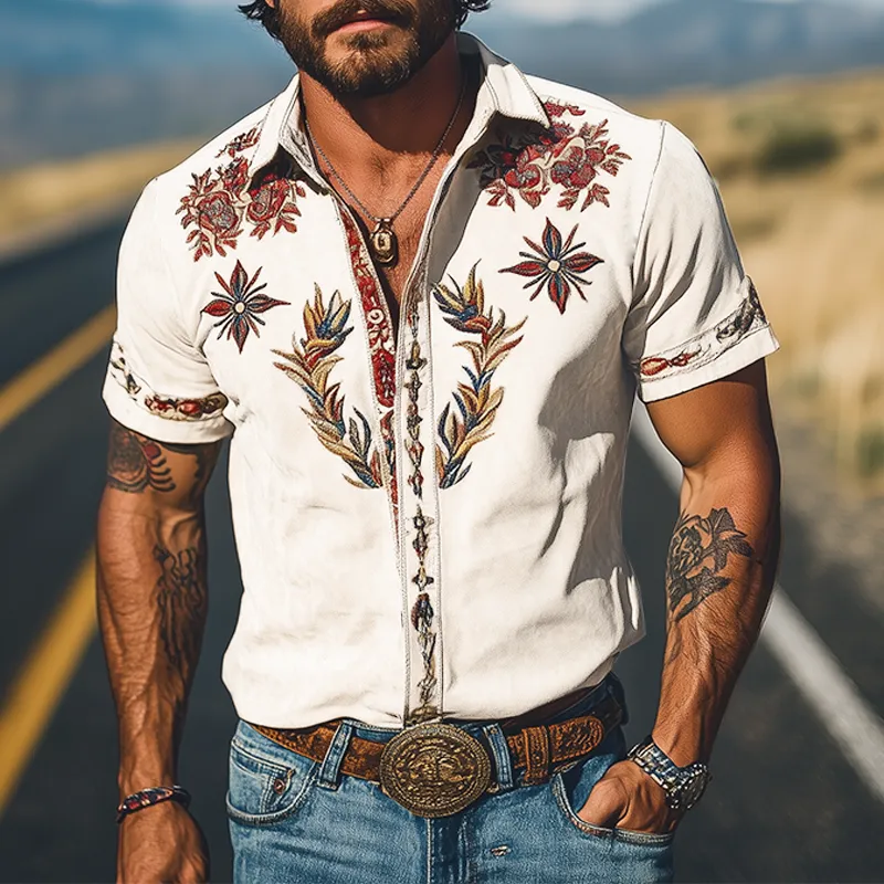 Relaxed Button Suede Shirt