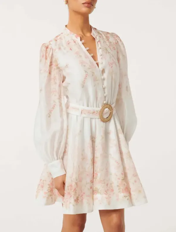 Petite Printed Mini Dress