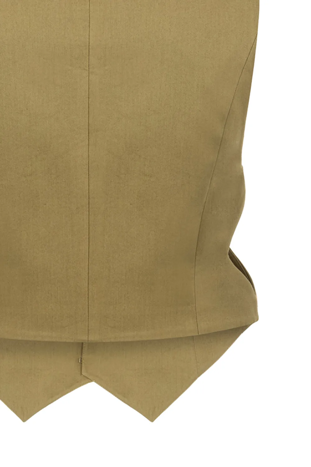 Lapel Vest-Khaki