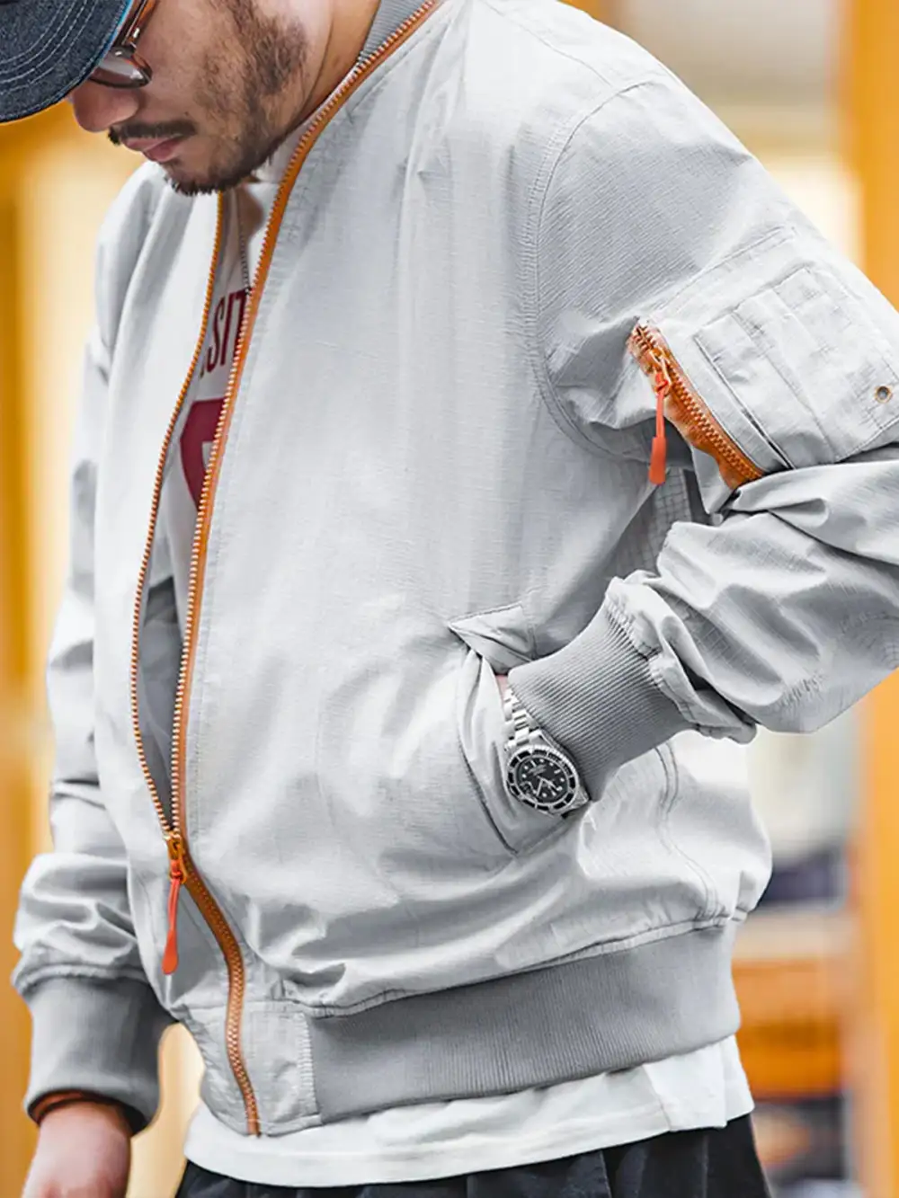 Men's Water Repellent Bomber Jacket