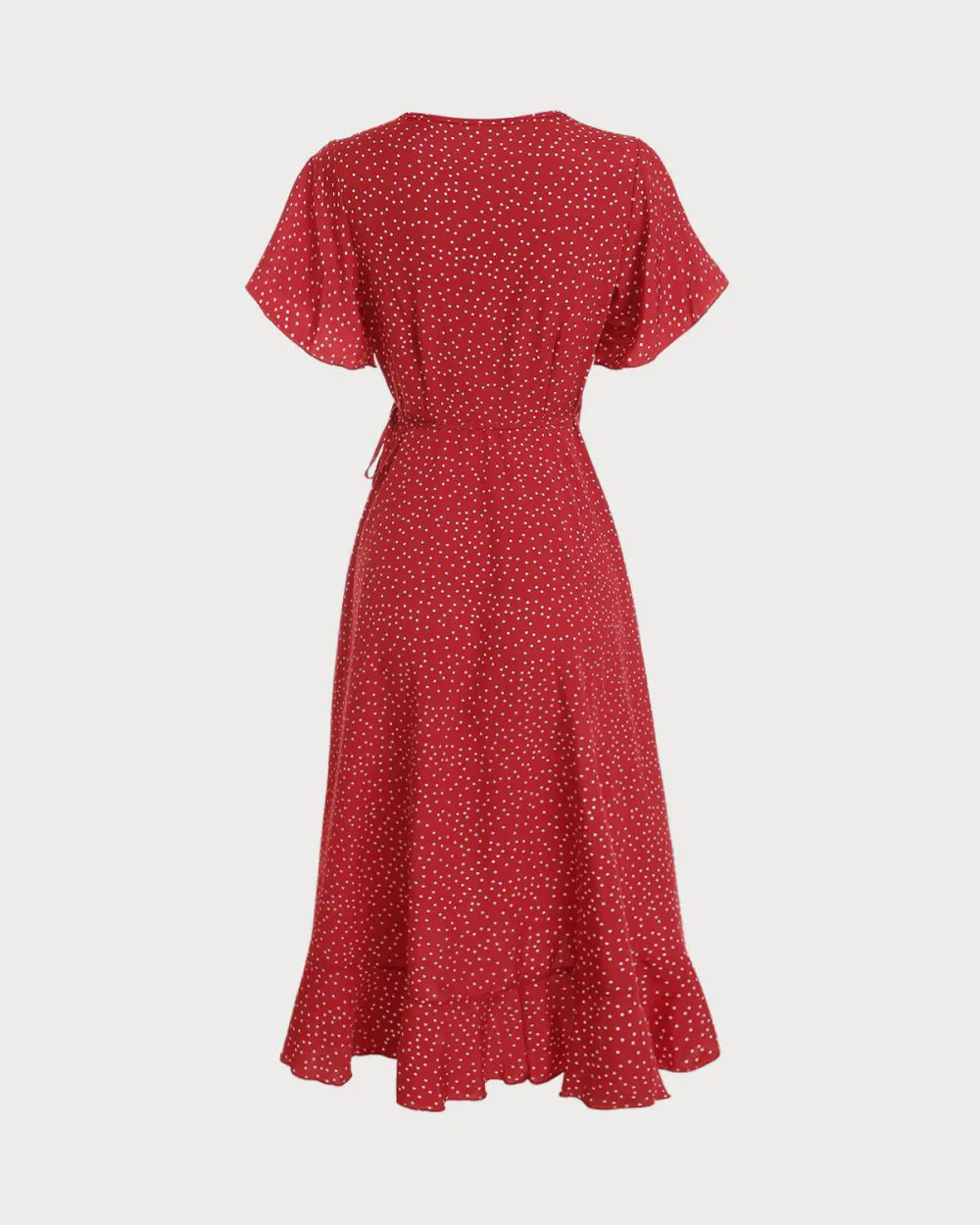 Ruffled Red Polka Dot Dress