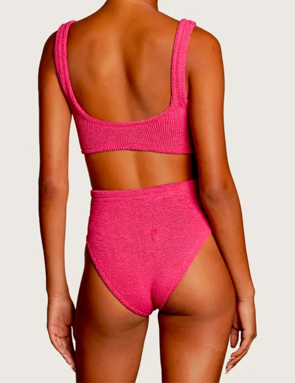 Twist Front High Leg Bikini Set