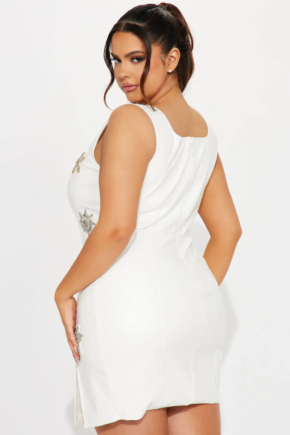 Dazzling Muse Mini Dress - Cream