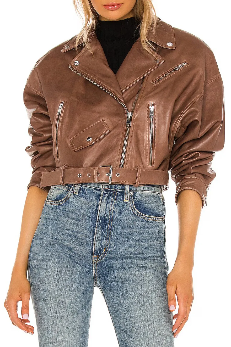 Faux Leather Biker Jacket