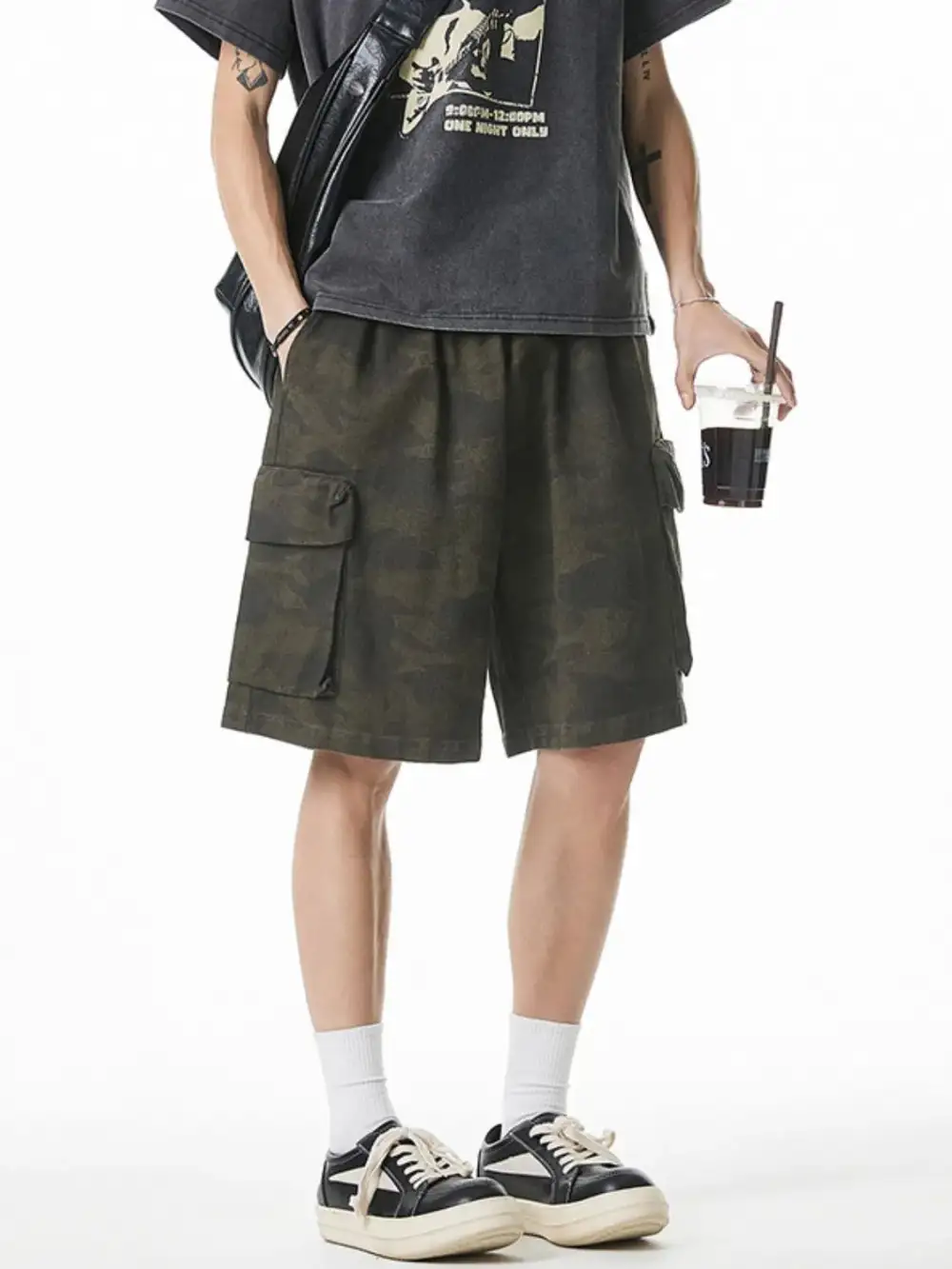Lightweight Cotton Blend Casual Shorts