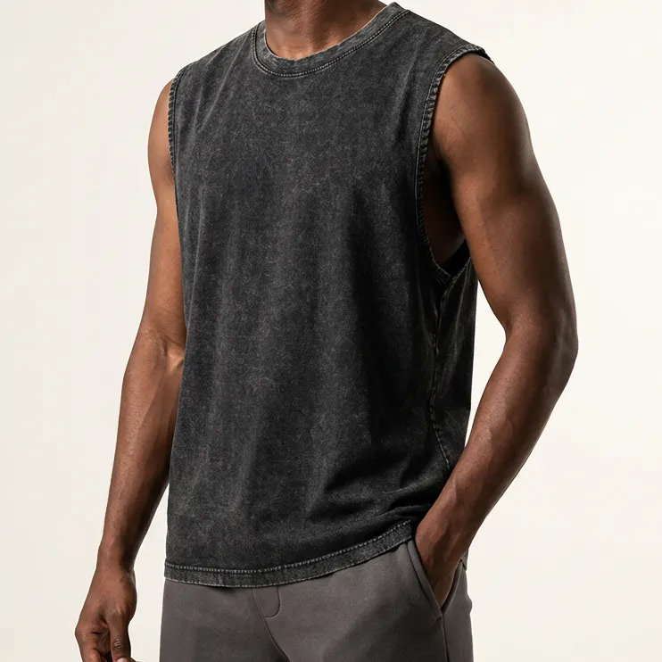 Retro Wash Sleeveless Tank