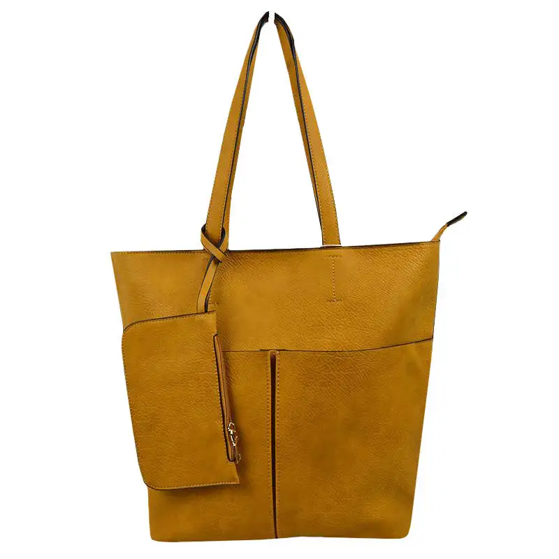 Vegan Leather Soft Tote Bag