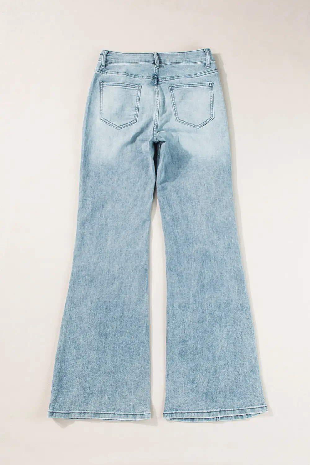 Acid Wash Extra Wide Leg High Waist Long Jeans