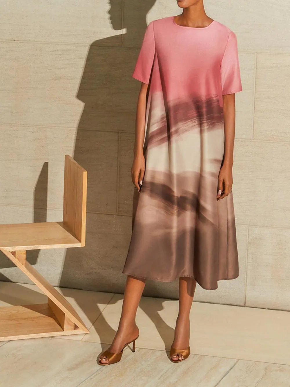A-Line Short Sleeved Dress