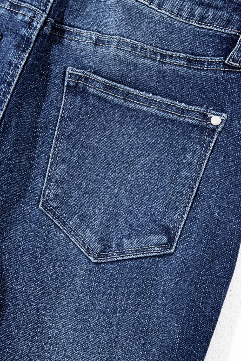 Flare Flared High Waist Raw Hem Jeans