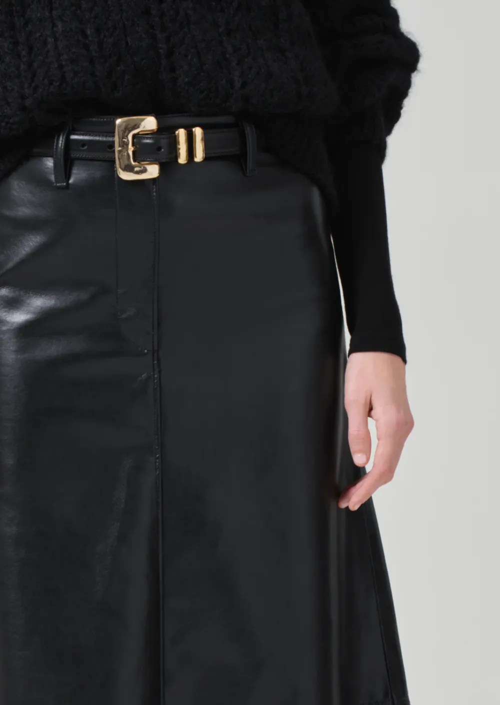 Cassia Leather Skirt