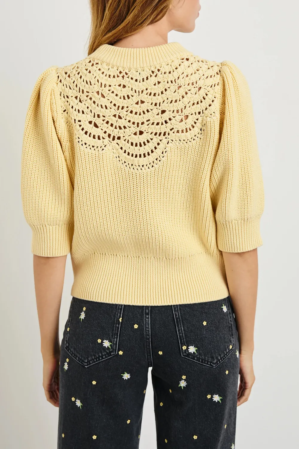 Crochet Round-Neck Women's Top