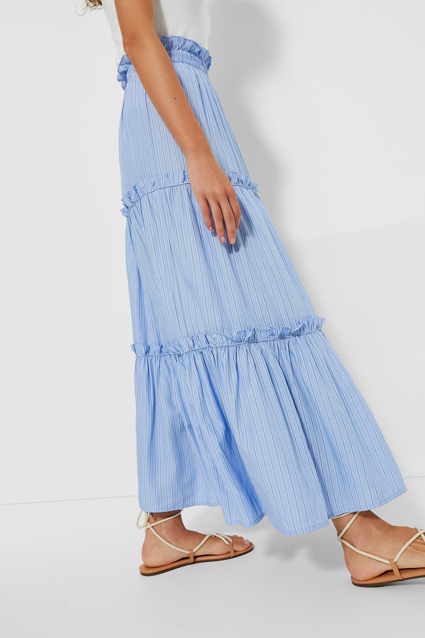 Cornflower Blue Stripe Prado Skirt