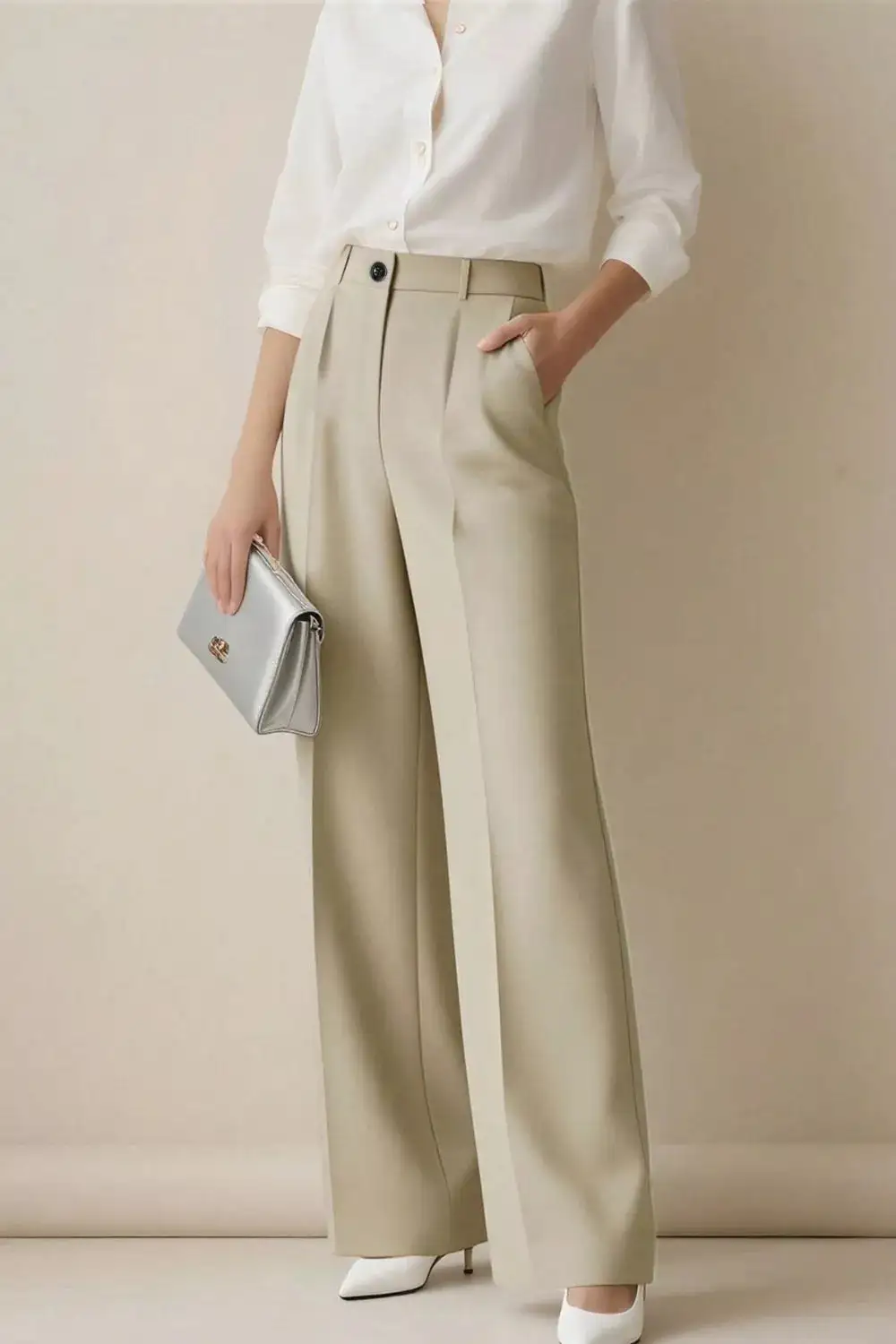 Easygoing High Waisted Wide Leg Pants