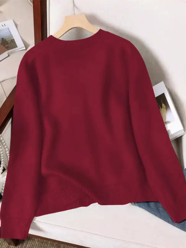Crew Neck Cardigan